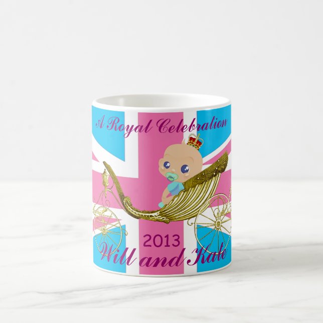 William and Kate Royal Baby commemorative mug #5 (Center)