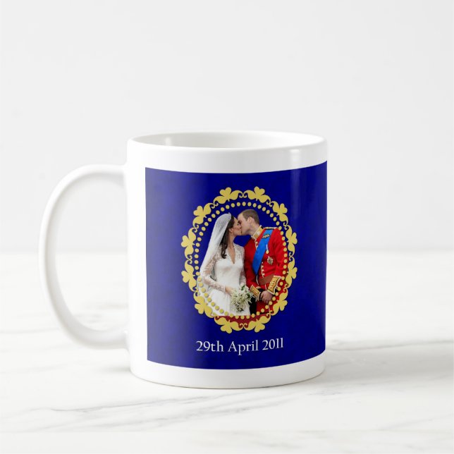 William and Kate Royal Wedding Kiss Coffee Mug (Left)
