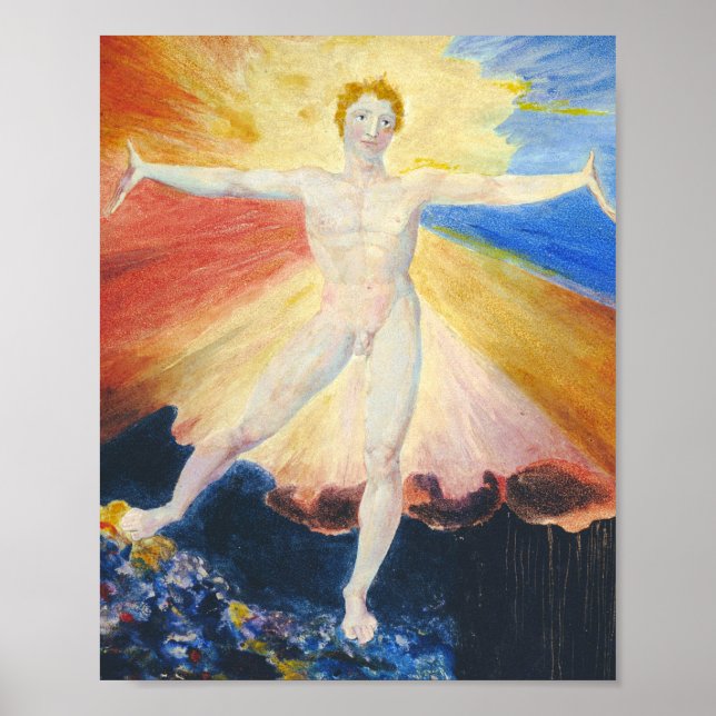 William Blake - Albion Rose Poster (Front)