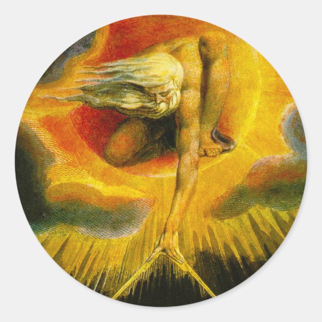 William Blake Ancient of Days Stickers (Front)