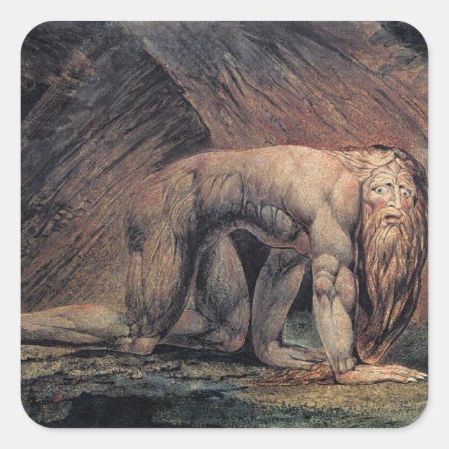 William Blake Art nebakanezer Square Sticker (Front)