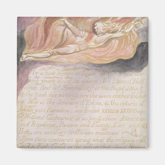 William Blake | "As a new heaven is begun" Magnet (Front)