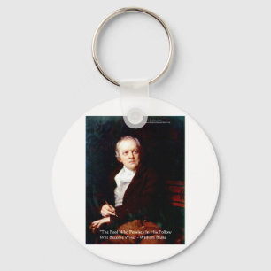 William Blake "Become Wise" Wisdom Quote Gifts Key Ring