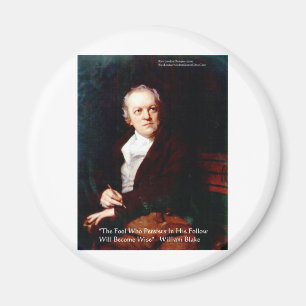 William Blake "Become Wise" Wisdom Quote Gifts Magnet