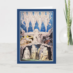 William Blake Card: Before the Divine Throne Holiday Card