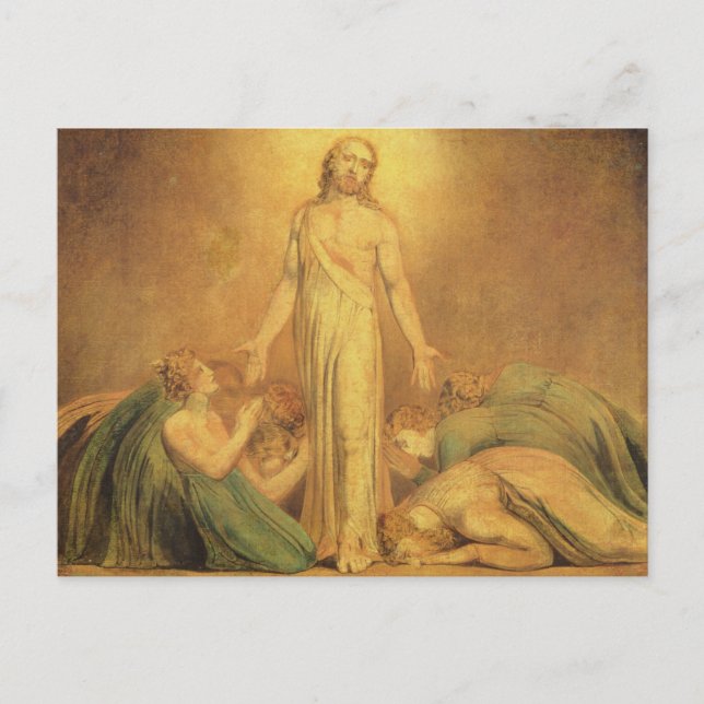 William Blake | Christ Appearing to the Apostles a Postcard (Front)