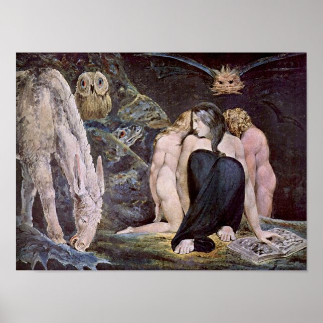 William Blake - Hecate; Night of Enitharmon's Joy Poster (Front)