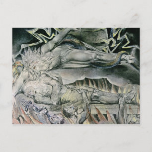 William Blake Illustrations of the Book of Job; Postcard