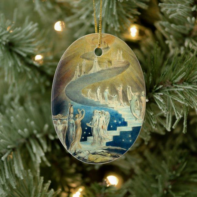 William Blake Jacob's Ladder Ceramic Ornament (Tree)