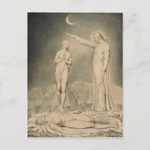 William Blake: Milton`s Paradise Lost Postcard