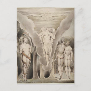 William Blake: Milton`s Paradise Lost Postcard
