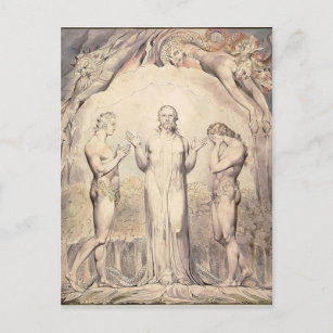 William Blake: Milton`s Paradise Lost Postcard