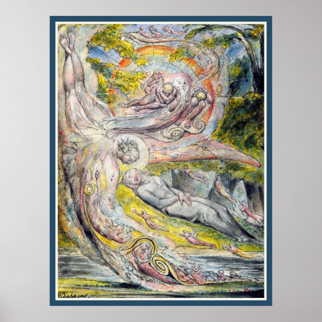 William Blake:  Milton's Mysterious Dream Poster (Front)