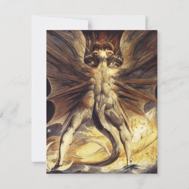 William Blake Red Dragon Invitations (Front)