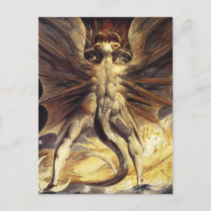 William Blake Red Dragon Postcard