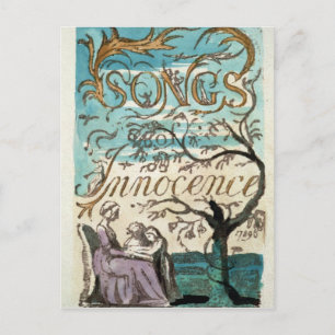 William Blake Songs of Innocence, title page Postcard