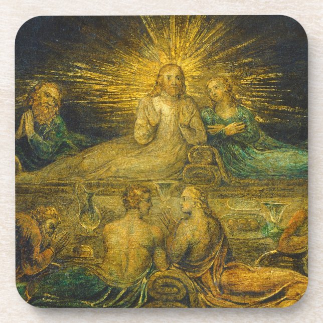 William Blake | The Last Supper, 1799 (tempera on  Coaster (Front)