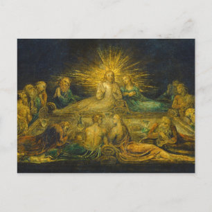 William Blake The Last Supper, 1799 (tempera on Postcard