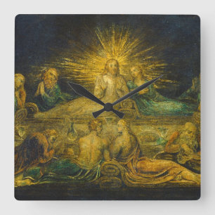 William Blake   The Last Supper, 1799 (tempera on  Square Wall Clock