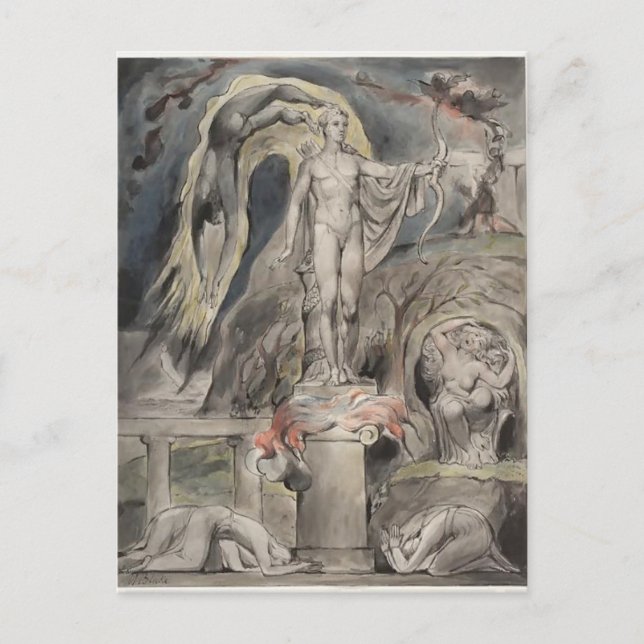 William Blake- The Shrine of Apollo Postcard (Front)