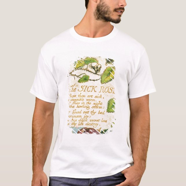 William Blake | The Sick Rose, from Songs of Innoc T-Shirt (Front)