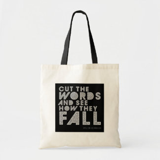 William Burroughs "Cut the Words" Writing Tote Bag