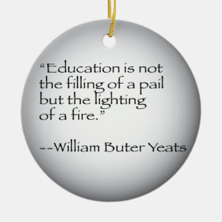 William Butler Yeats Quote Ceramic Tree Decoration