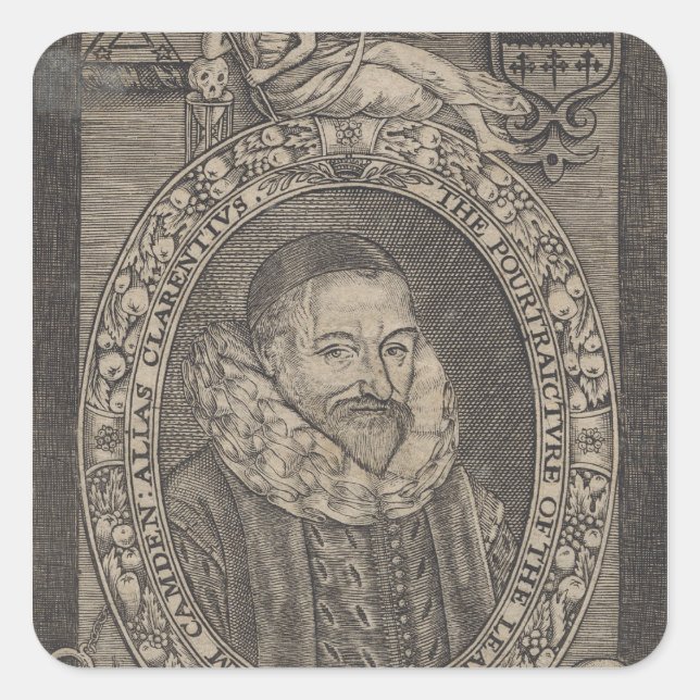 William Camden, c.1636 Square Sticker (Front)