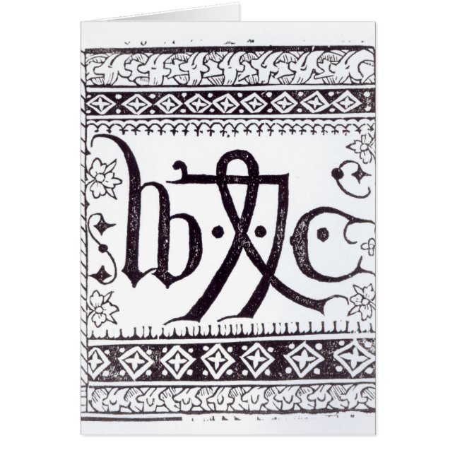 William Caxton's  Print Mark (Front)