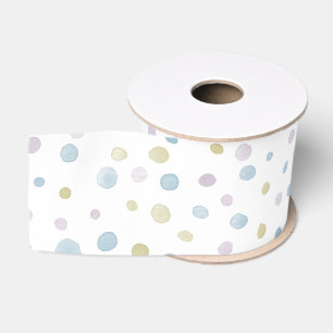 William Confetti Watercolor Dots Ribbon Grosgrain Ribbon