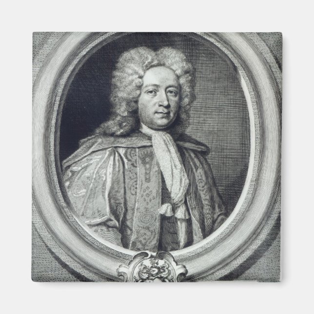 William Croft, engraved by George Vertue Magnet (Front)