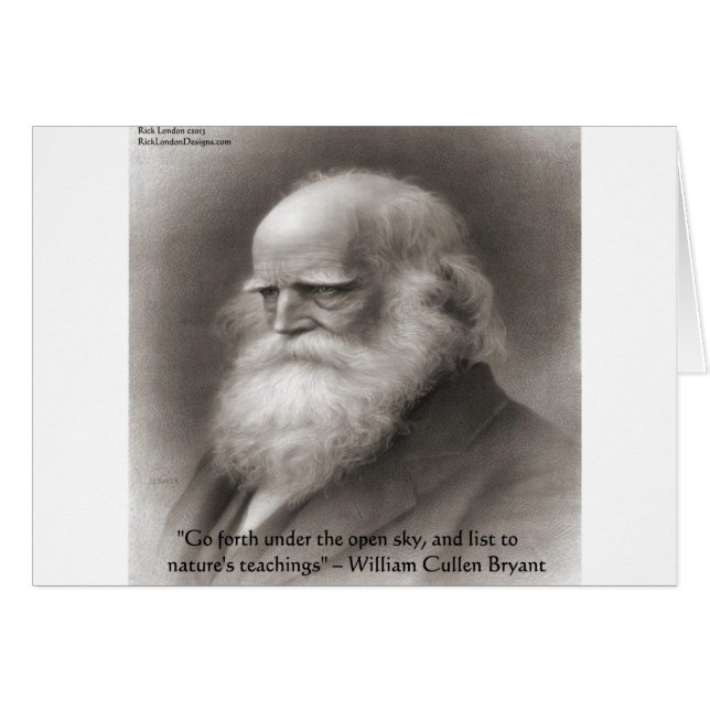 William Cullen Bryant & Nature Quote (Front Horizontal)