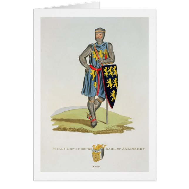 William de Longuespee, 3rd Earl of Salisbury (d.12 (Front)