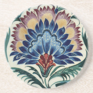 William De Morgan Oriental Flower Coaster
