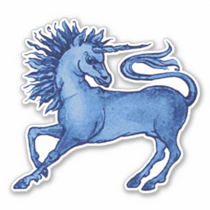 William De Morgan Unicorn Vinyl Stickers