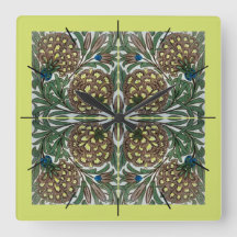 William De Morgan Victorian Clocks