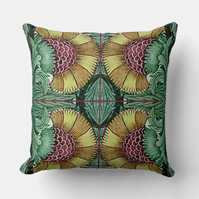 William De Morgan Victorian Cushions (Front)