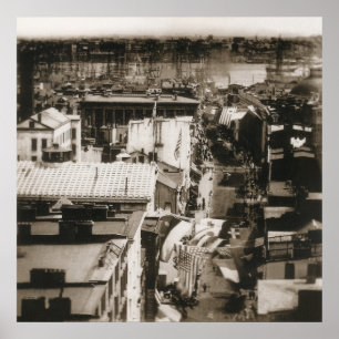 William England, Wall Street, New York, 1859 Poster