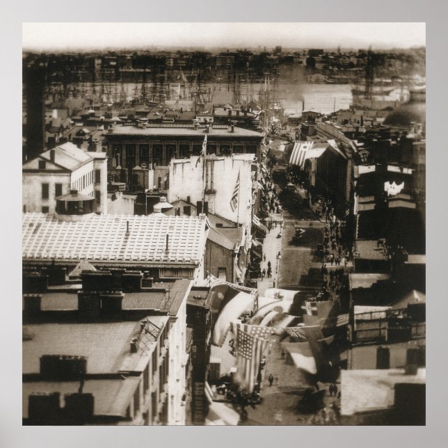 William England, Wall Street, New York, 1859 Poster (Front)