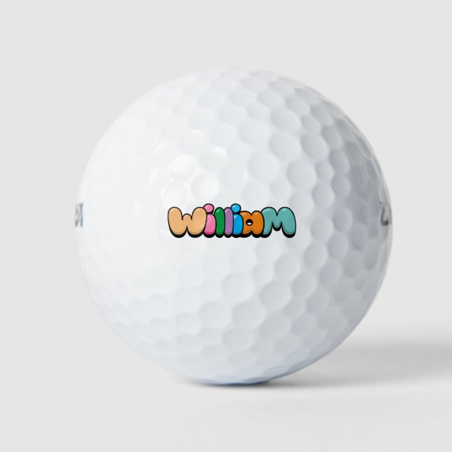 William Golf Balls (Front)