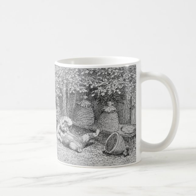 William H. Beard - Bear Stung by Bees Coffee Mug (Right)