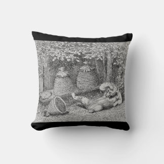 William H. Beard - Bear Stung by Bees Cushion
