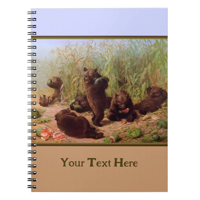 William H. Beard - Bears in the Watermelon Patch Notebook (Front)
