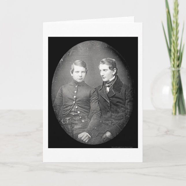 William Hazard & Moses Field Daguerreotype 1850 Card (Front)