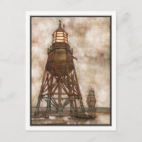 William Heath Robinson - Vintage Ship + Lighthouse