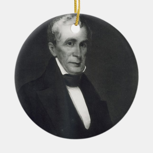 William Henry Harrison, 9th President of the Unite Ceramic Ornament (Front)