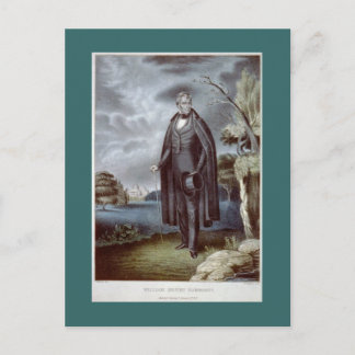 William Henry Harrison portrait postcard