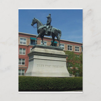 William Henry Harrison statue Postcard