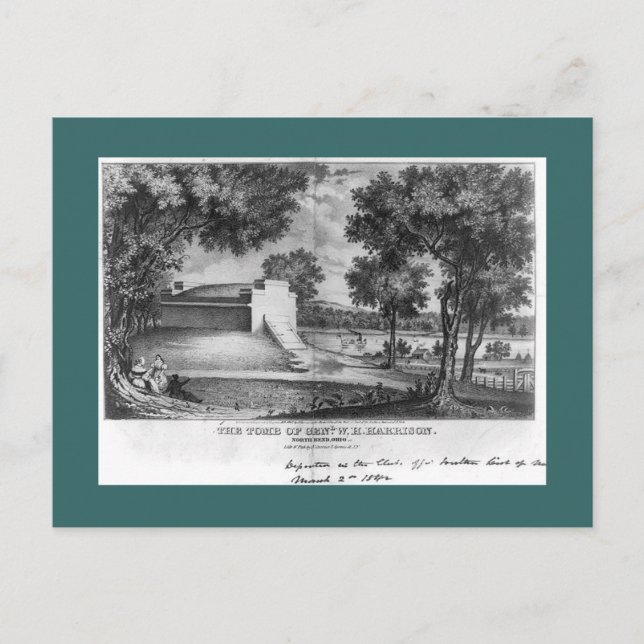 William Henry Harrison tomb, North Bend, Ohio Postcard (Front)