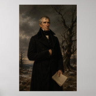 William Henry Harrison Winter Landscape Poster